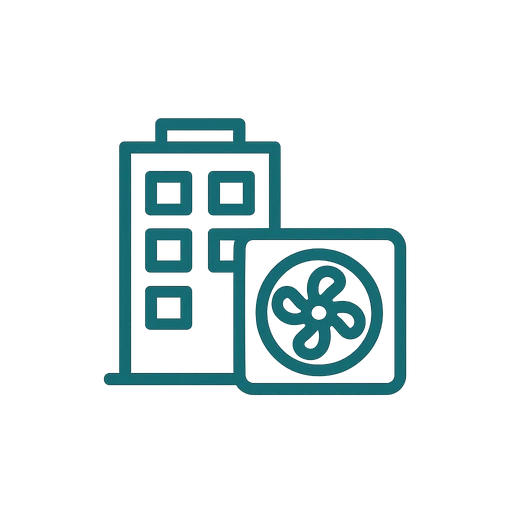 Wrench and thermostat icon representing HVAC diagnostic and repair service